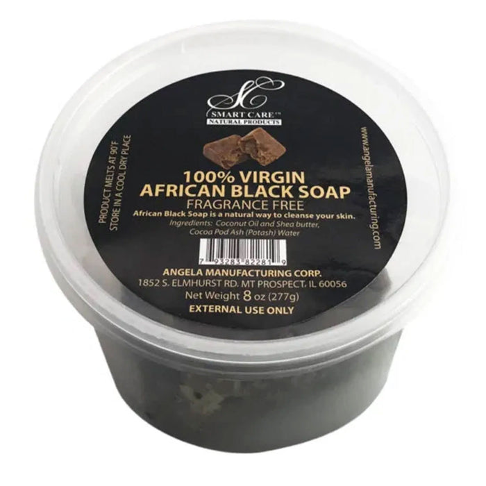 Smart Care 100% Virgin African Black Soap 8 Oz.