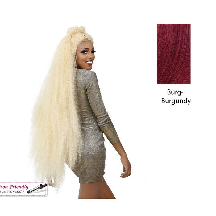 Synthetic Long Natural Wig Solei,Burgundy