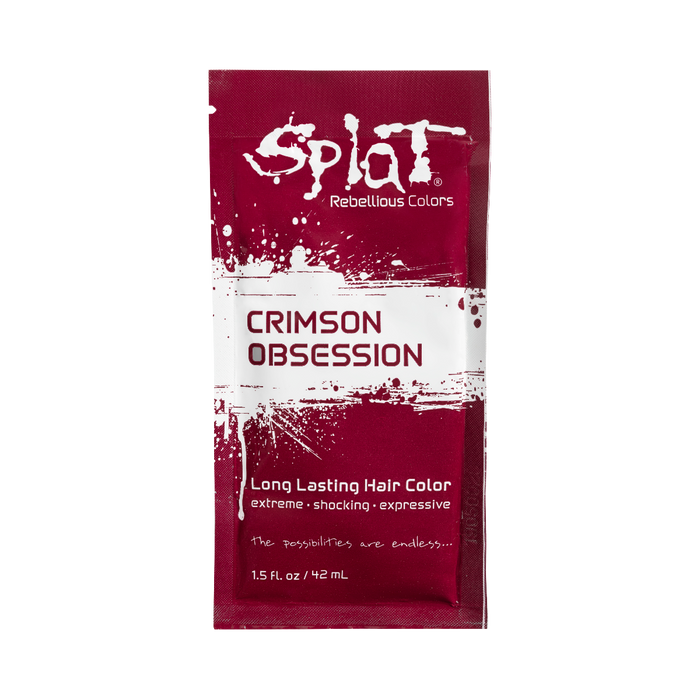Splat Rebellious Colors Long Lasting Hair Color Crimson Obsession 1.5 Oz.