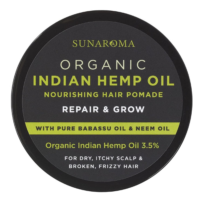 Sunaroma Organic Hair Pomades Indian Hemp Oil 5.5 Oz