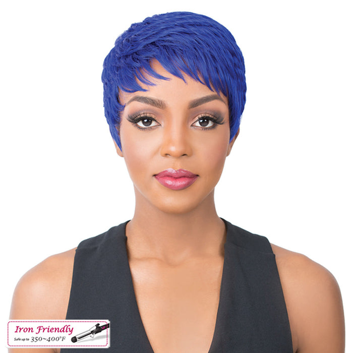 Synthetic 2020 Wig - Super Cute,Royal Blue