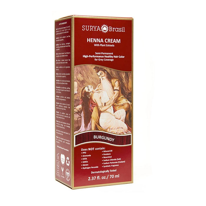 Surya Henna Cream Burgundy, 2.3 Oz.