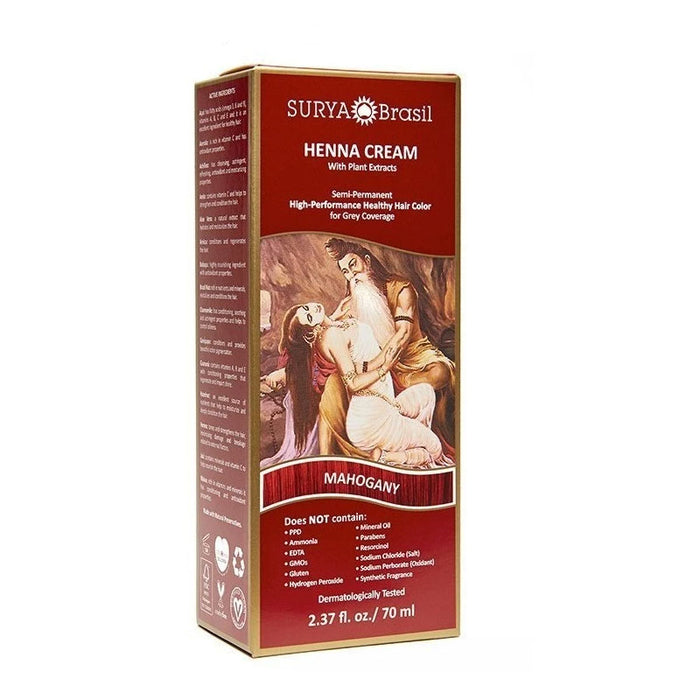 Surya Henna Cream Mahogany, 2.3 Oz.