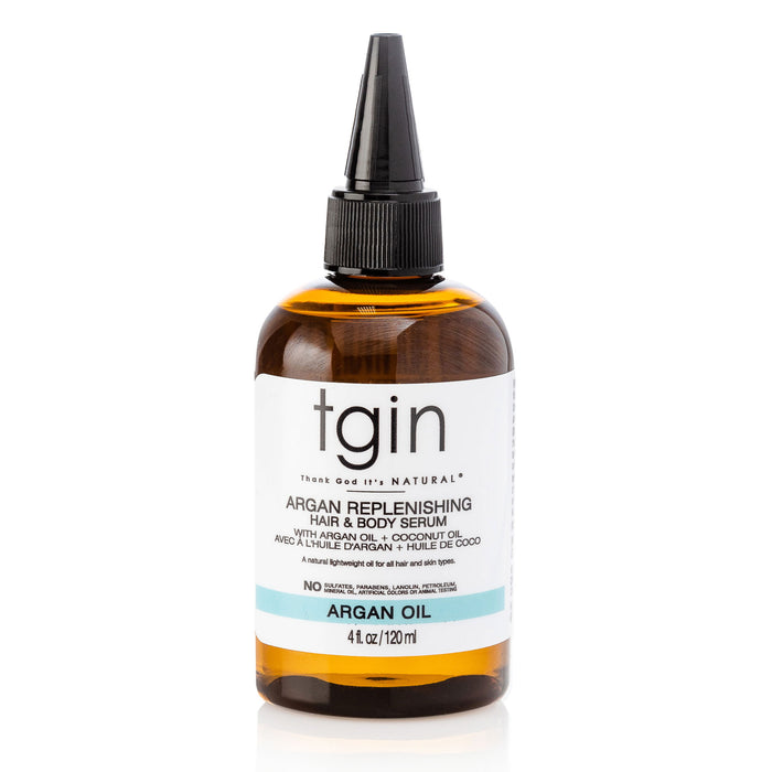 Thank God Its Natural Serum, Hair and Body, Argan Replenishing, 4 Oz