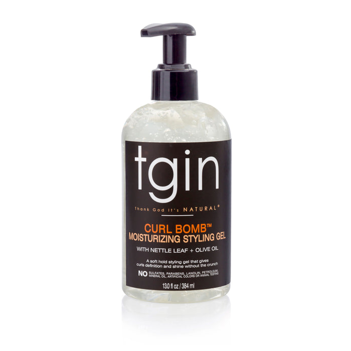 Thank God Its Natural Styling Gel, Moisturizing, Curl Bomb 13.0 Fl Oz