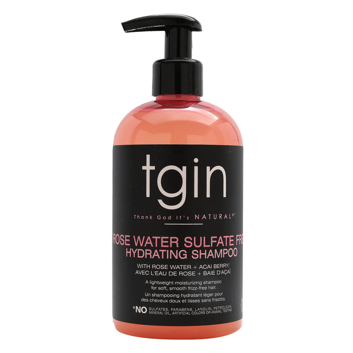TGIN Rose Water Shampoo, 13 Oz.