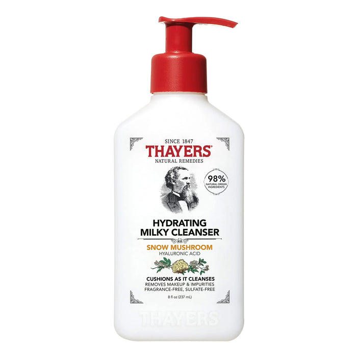 Thayers Hydrating Milky Skin Cleanser, Snow Mushroom, 8 Oz