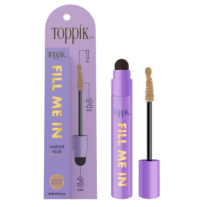 Toppik Fill Me in Medium Blonde Hair Building Fibers, 0.17 Oz