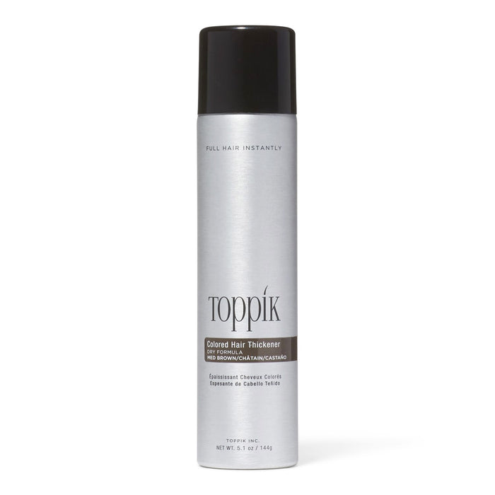 Toppik Hair Thickener, Colored, Medium Brown, Dry Formula 5.1 Oz