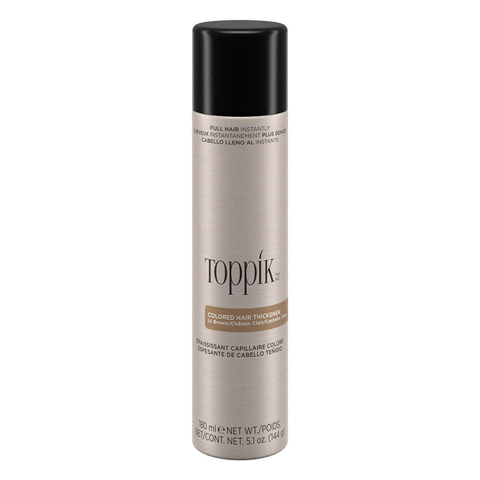 Toppik Hair Thickener, Colored, Light Brown, Dry Formula 5.1 Oz