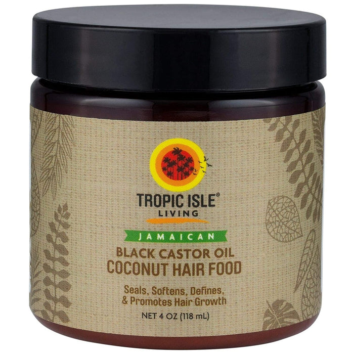Tropic Isle Living Jamaican Coconut Black Castor Oil Hair Food 4 Oz.