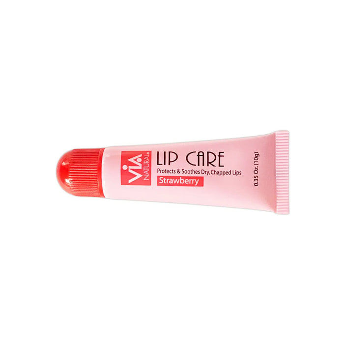Via Natural Lip Care Strawberry 0.35 Oz.