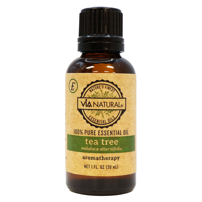 Via Natural Tea Tree Pure Essential Oil for Aromatherapy 1 Oz.