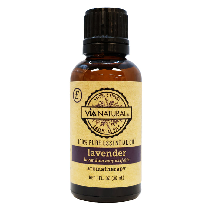 Via Natural Essential Oil Lavender for Aromatherapy 1 Oz.