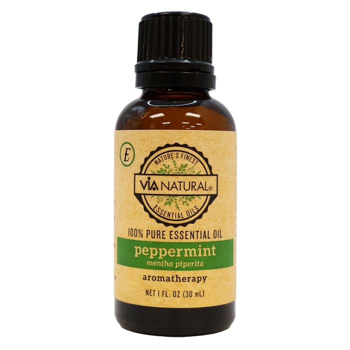Via Natural Essential Oil Peppermint Aromatherapy 1 Oz.