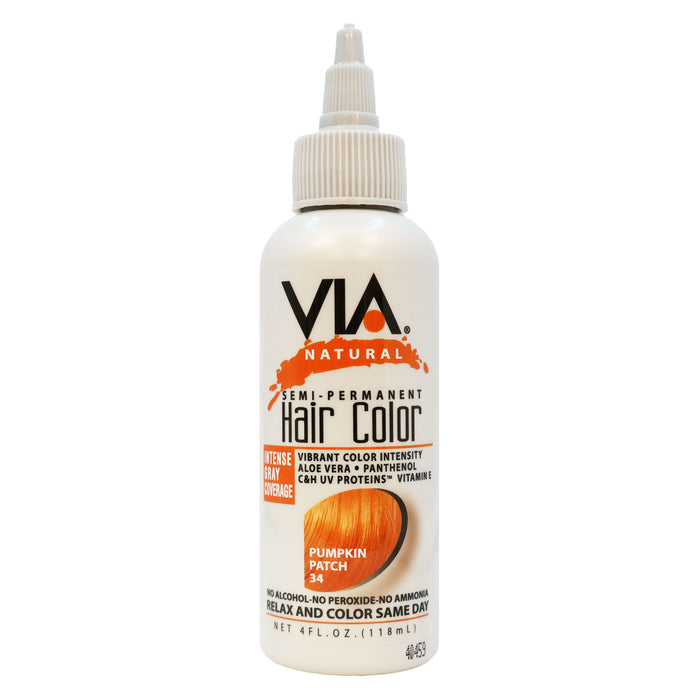 Via Natural Hair Color 34 Pumpkin Patch 4 Oz.