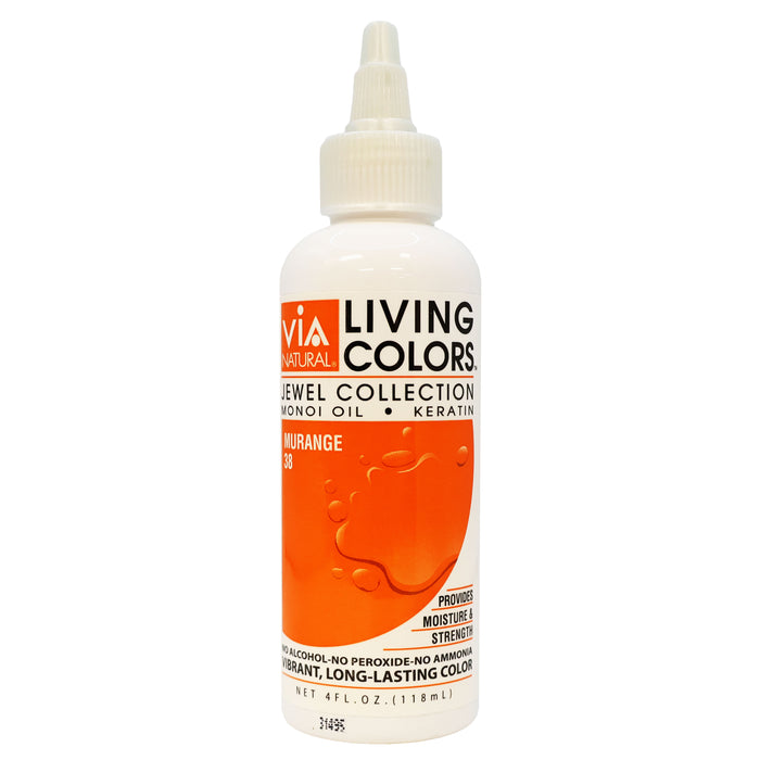 Via Natural Living Hair Colors 38 Murange 4 Oz.