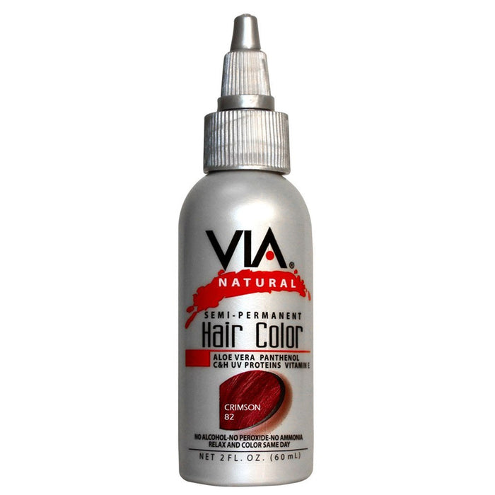 Via Natural Hair Color 82 Crimson 2 Oz.