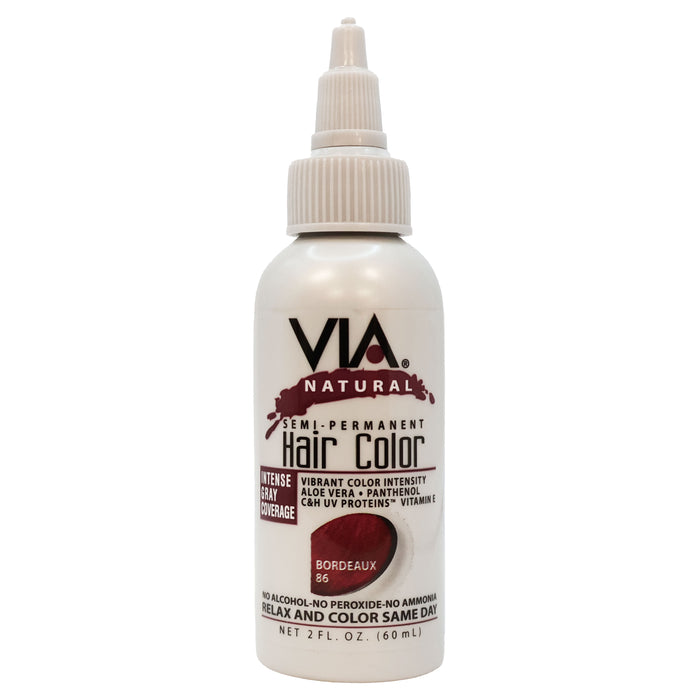 Via Natural Hair Color 86 Bordeaux 2 Oz.