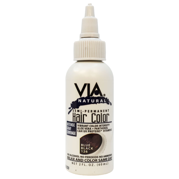 Via Natural Hair Color 126 Blue Black 4 Oz.