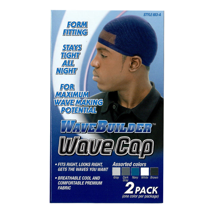 Wavebuilder Wave Cap Assorted Color Style, 2/PK