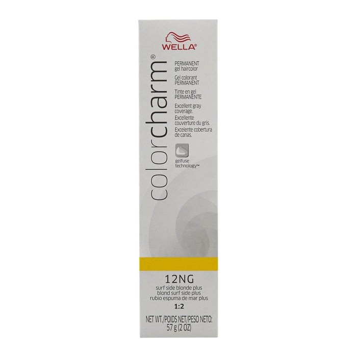 Wella Color Charm Permanent Gel Haircolor, 12NG Surf Side Blonde Plus, 2 Oz.
