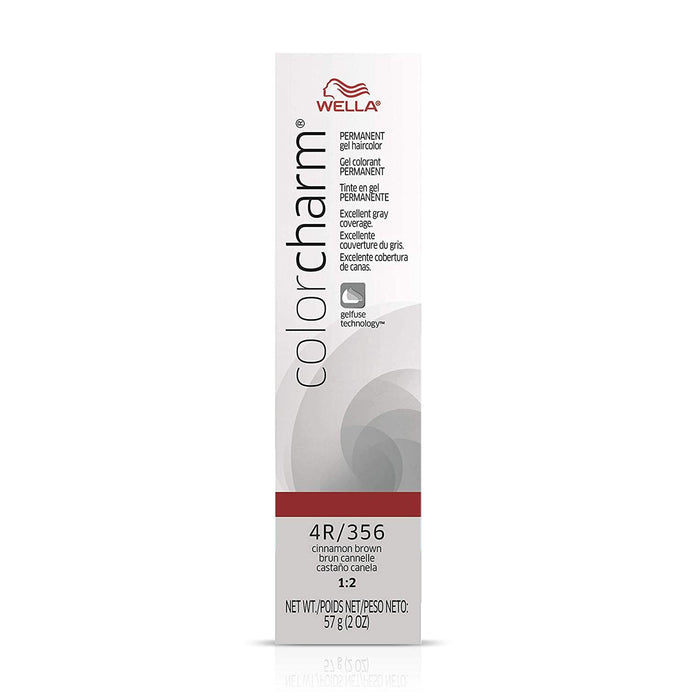 Wella Color Charm Permanent Gel Haircolor 4R/356 Cinnamon Brown 2 Oz.