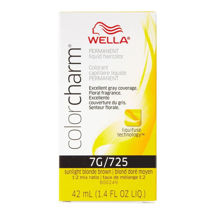 Wella Color Charm Permanent Liquid Haircolor 7G/725 Sunlight Blonde Brown 1.4 Oz.