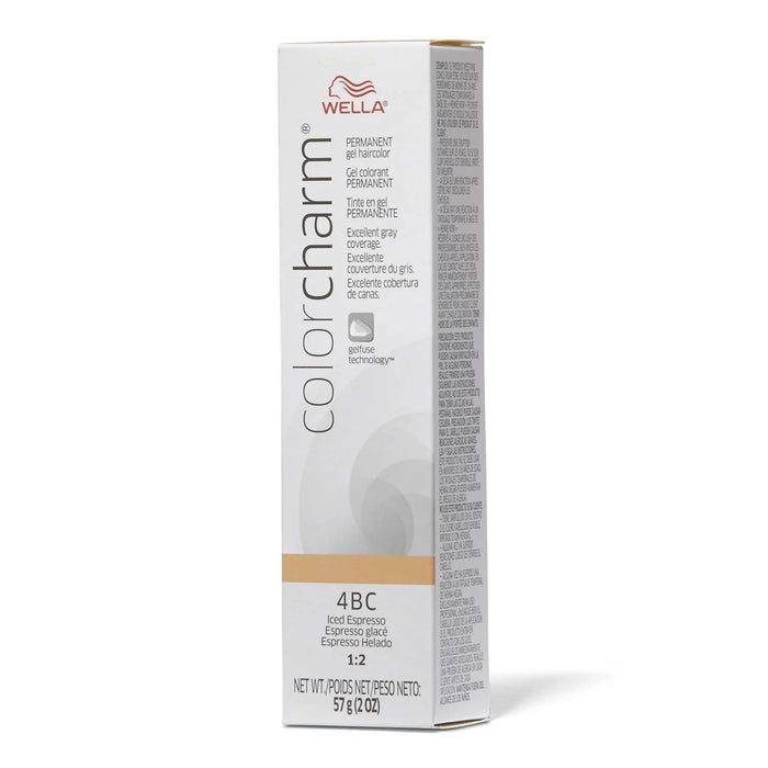 Wella Color Charm Permanent Gel Haircolor 4BC Iced Espresso 2 Oz.