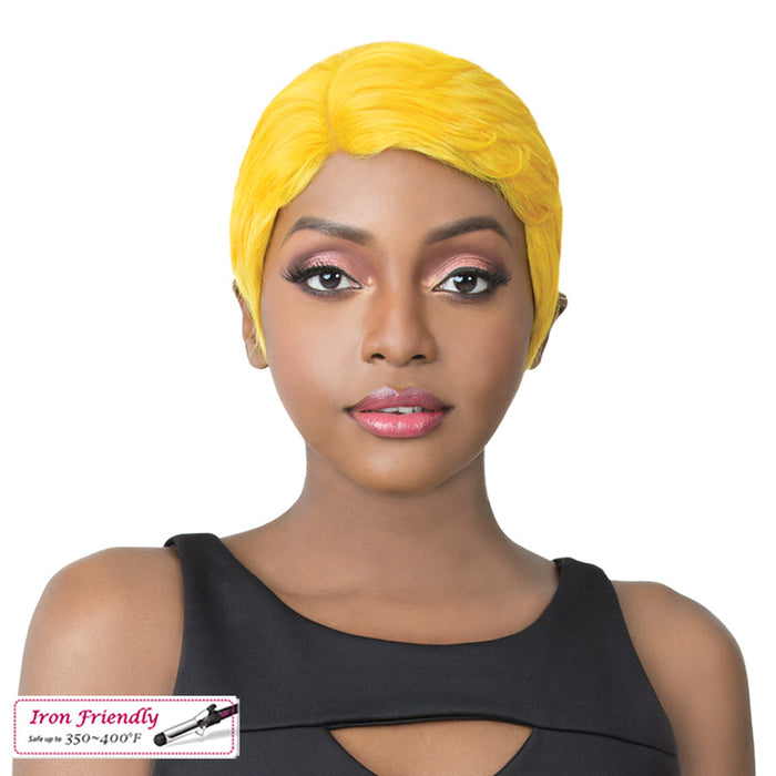 Zia Heat Friendly Synthetic Wig,Yellow