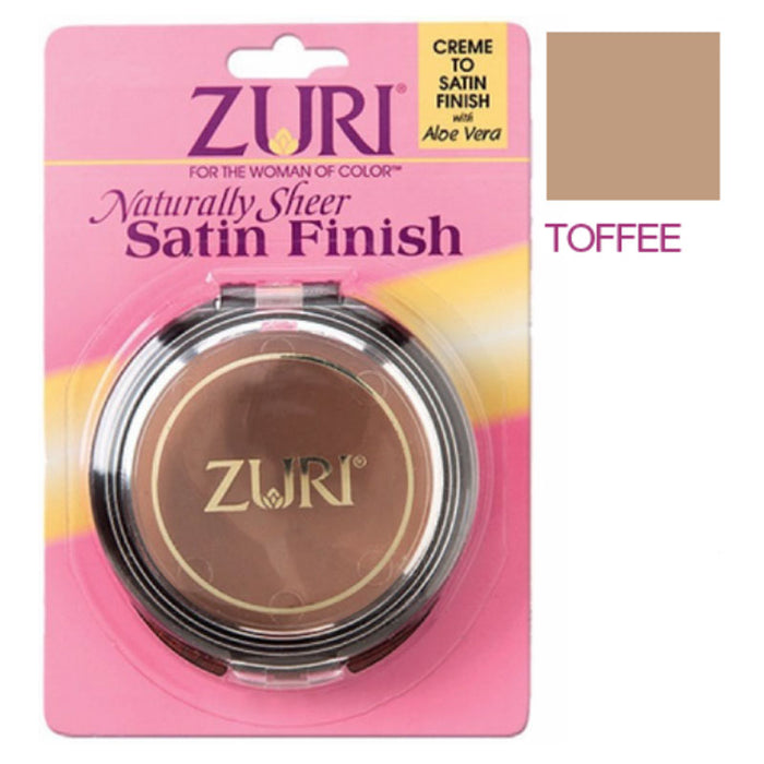 Zuri Satin Finish Pressed Powder, Toffee