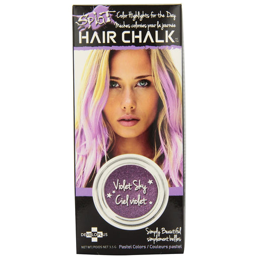 Splate Hair Chalk, Violet Sky,0.12 Oz.