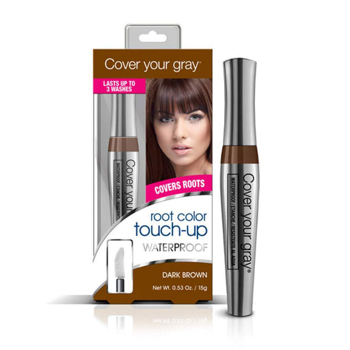 Cover Your Gray Waterproof Root Touch Up Dark Brown, 0.53 Oz.