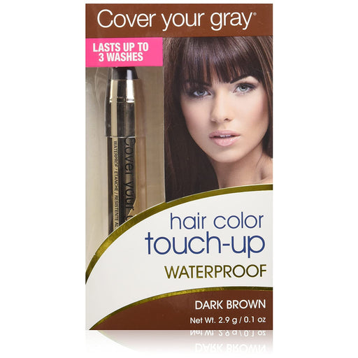Cover Your Gray Waterproof Pencil Touch Up Dark Brown 0.1 Oz.
