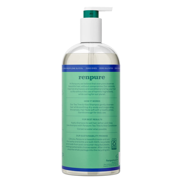 Renpure Tea Tree and Aloe Refreshing Shampoo, 32 Oz.