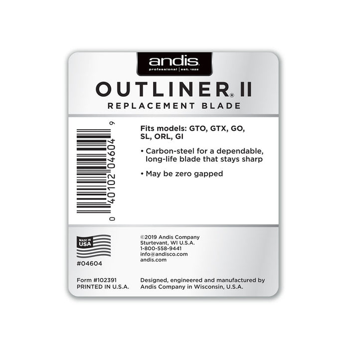 Andis Professional Outliner II Replacement Blade – Model #04604