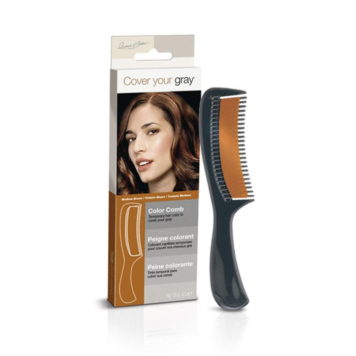 Cover Your Gray Color Comb Medium Brown 0.33 Oz