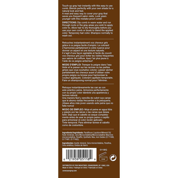 Cover Your Gray Color Comb Dark Brown 0.33 oz