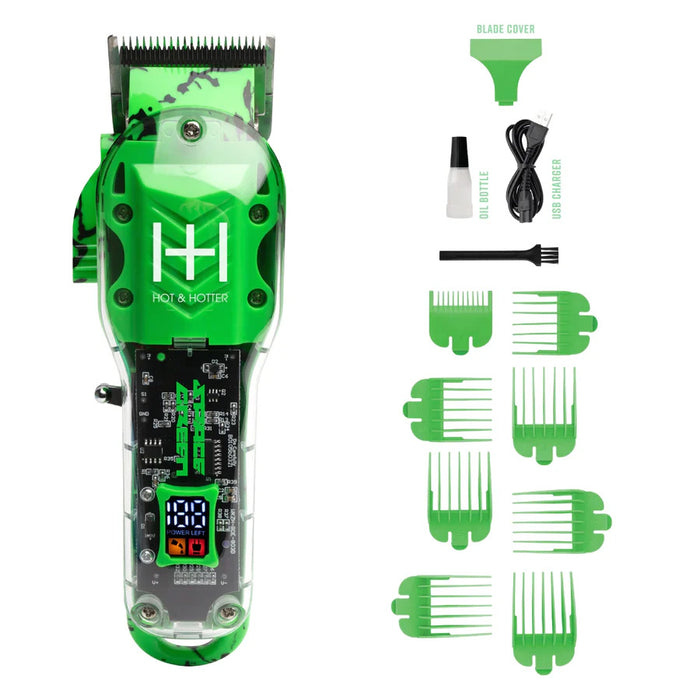 Hot  Hotter Professional Rechargeable Clippers Space Green