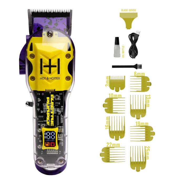 Hot  Hotter Professional Rechargeable Clippers Electric Purple