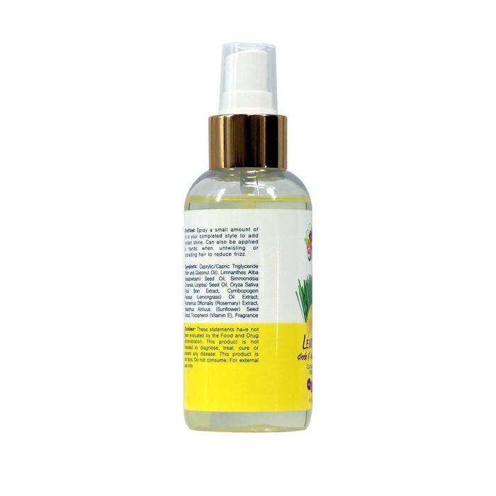 Alikay Naturals Lemongrass Sleek And Shine Finishing Oil 4 Oz