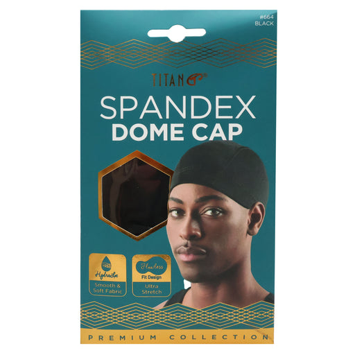 Titan Spandex Dome Cap Black