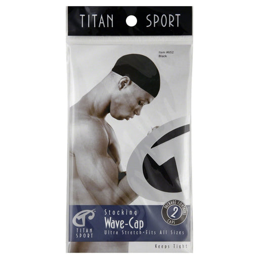 Titan Stocking Wave Cap Black