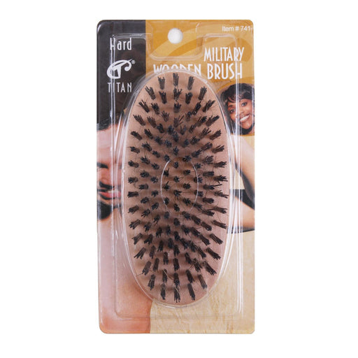 Titan Military Hair Brush Bristles Natural