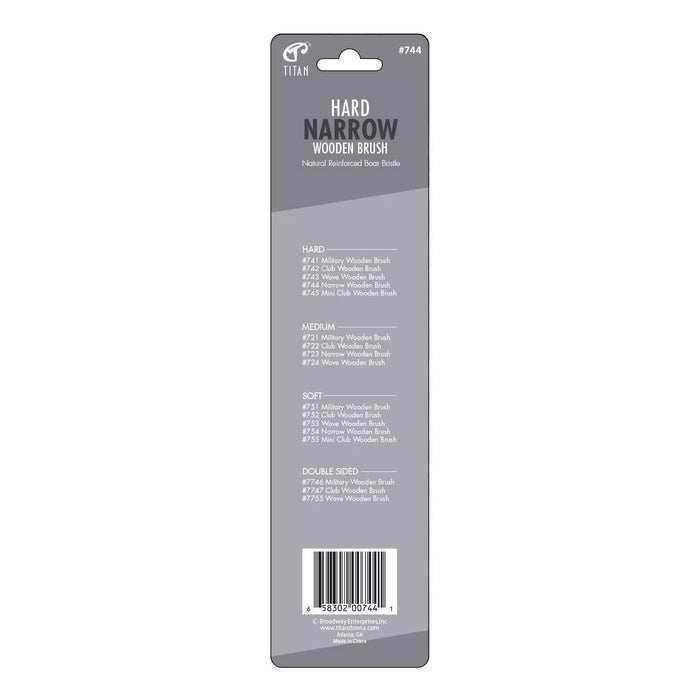 Titan Narrow Brush Hair Bristle Natural