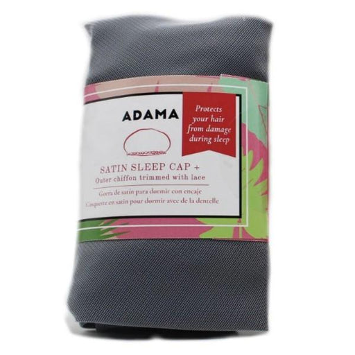 Adama Satin Cap Black
