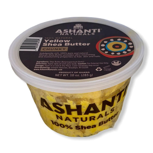 Ashanti Naturals Yellow Shea Butter Chunky 10 Oz.