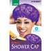 Qfitt Large Vinyl Shower Cap, Assorted Color, 12/PK