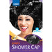 Qfitt Vinyl Shower Cap, Jumbo, Black