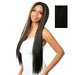 Nutique Premium Synthetic Fiber HD Virtually Undetectable Lace Front Wig BFF Lace Polaris, Straight, Jet Black